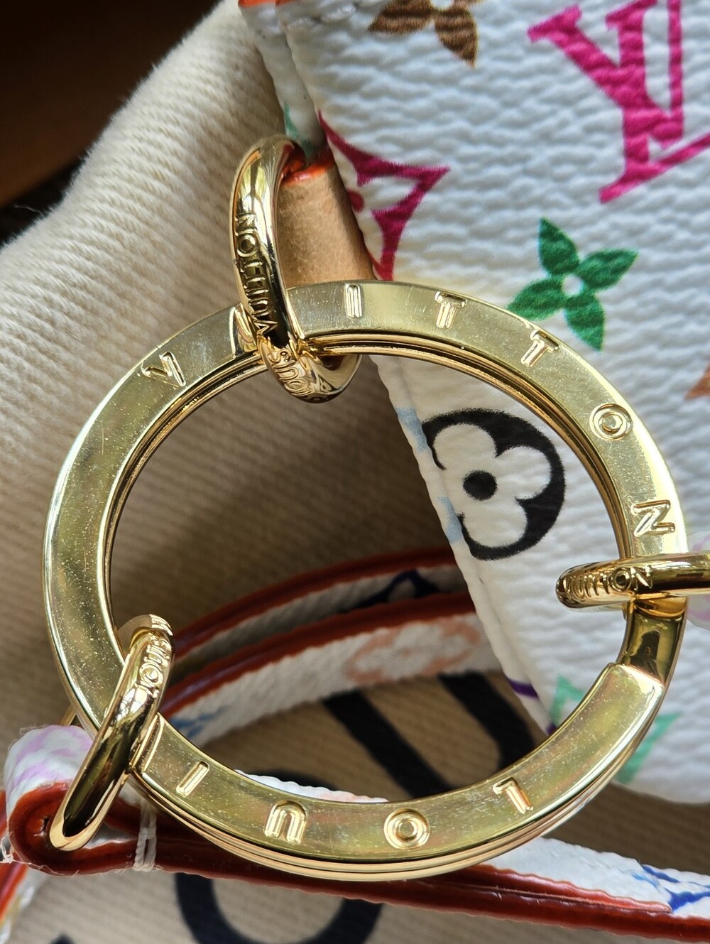 Louis Vuitton x Takashi Murakami Monogram Multicolore Phone Holder and Key Pouch - Picture 14 of 15